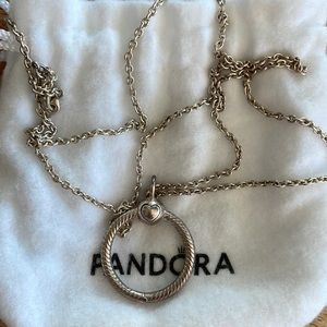PANDORA chain and charm holder set
